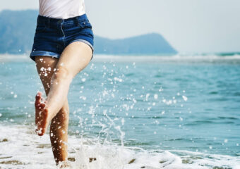 Evening Walk in Beach